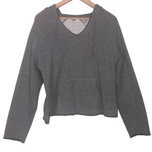 Q&A Grey Cropped Hoodie Size XL‎